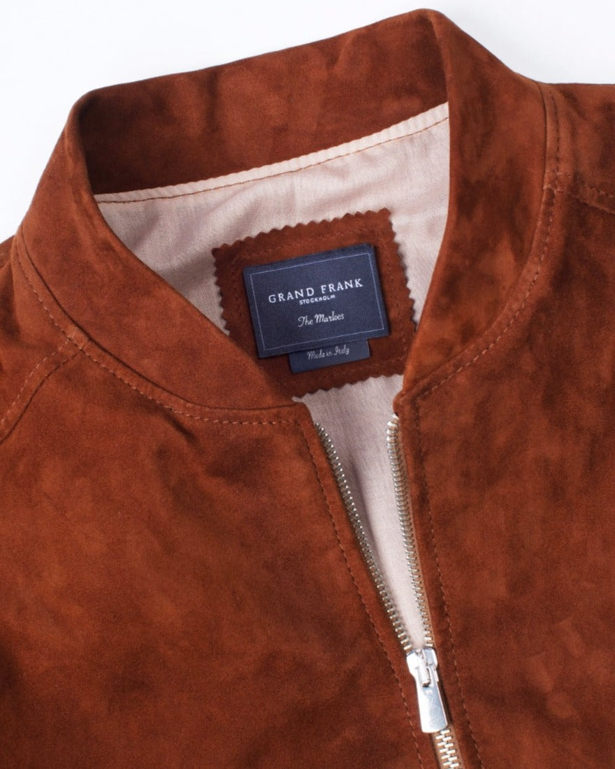 brown suede jacket