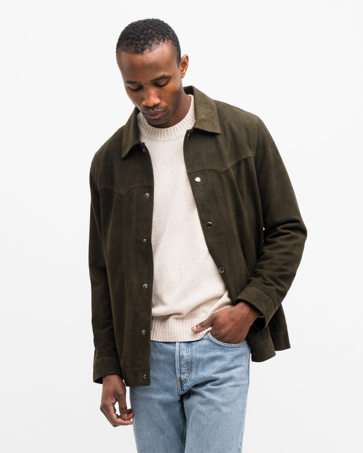 [最終値下げ] [美品] SATUR 2024 FW Suede Jacket Kickstarter 2024 – Grandfrank
